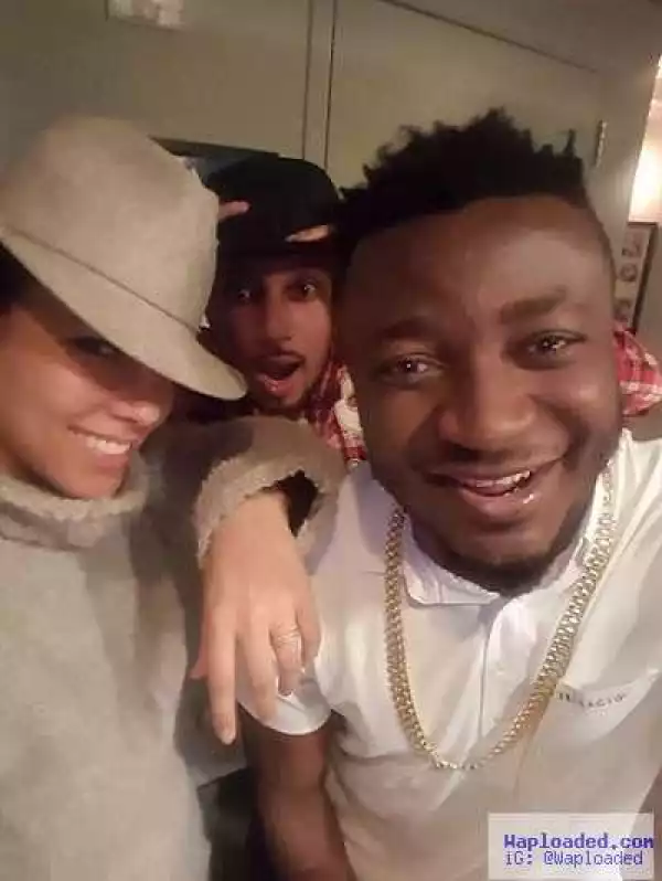 Sekem Crooner MC Galaxy Shares Photo With Alicia Keys & Husband Swizz Beatz